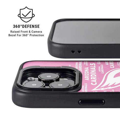 NFL Arizona Cardinals Pink Blast iPhone 16 Pro Kickstand Case